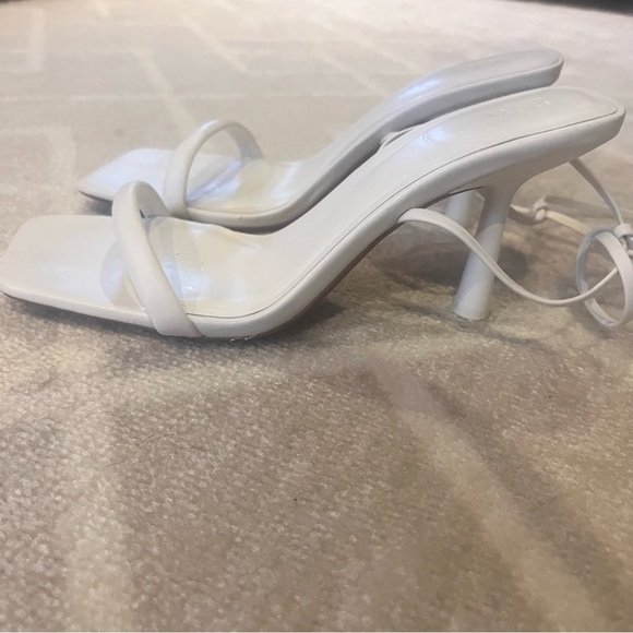 Zara Wrap High Leather Heels - Picture 2 of 5